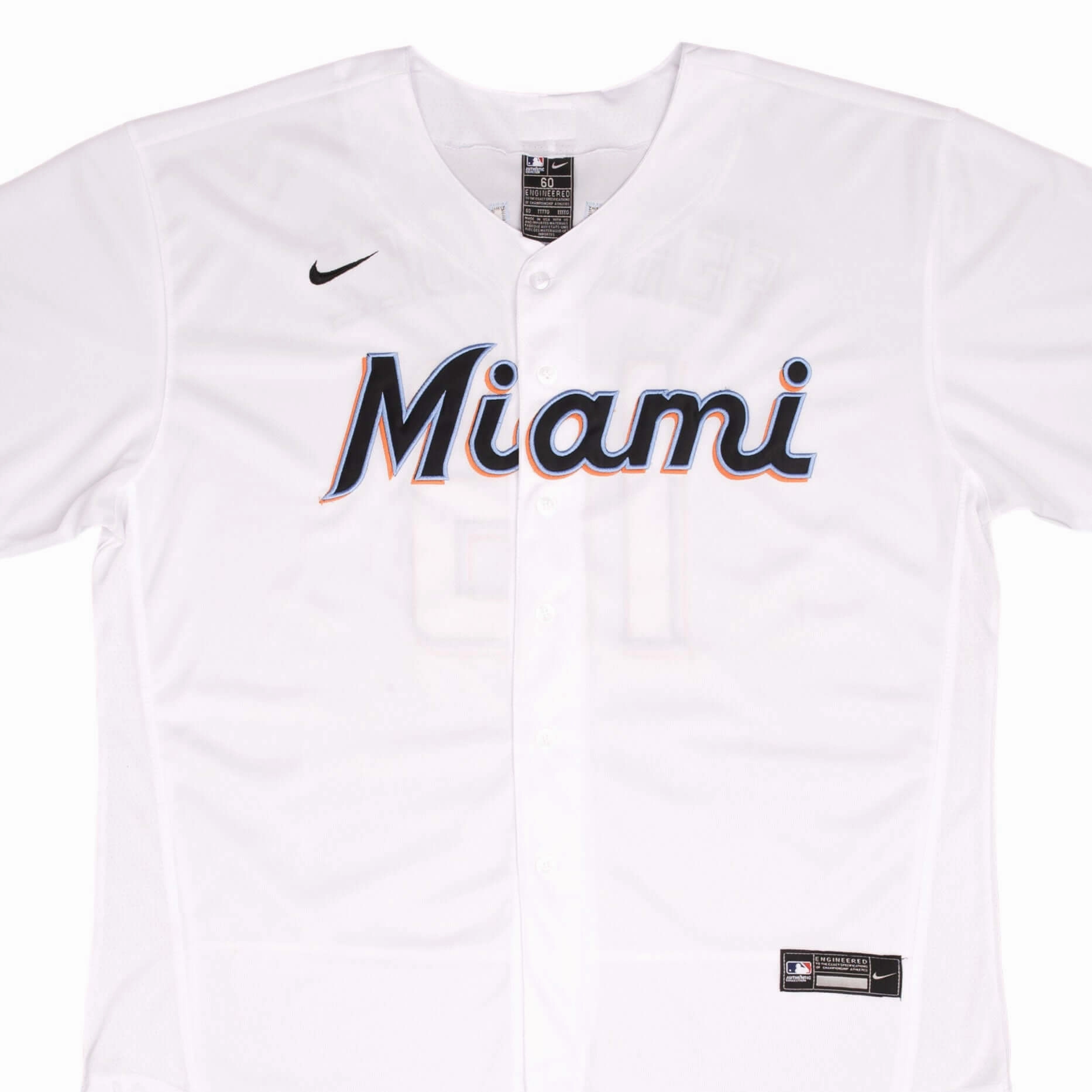VINTAGE MLB MIAMI MARLINS JOSE FERNANDEZ #16 2000S NIKE JERSEY SIZE 60 MADE IN USA