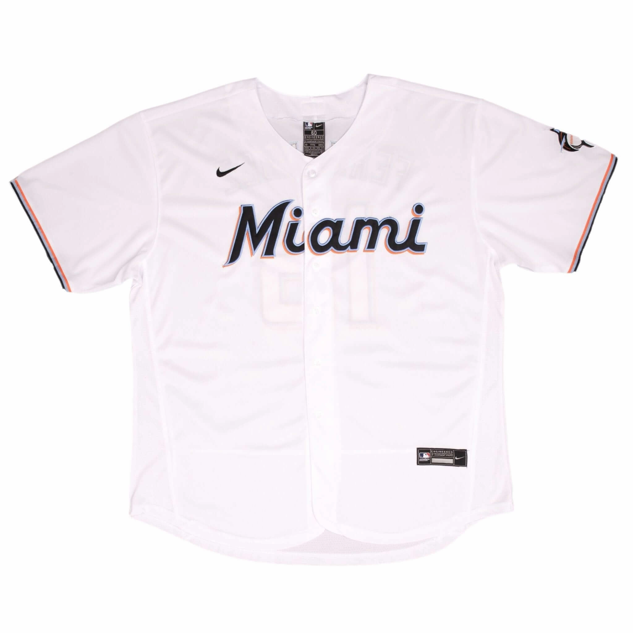 VINTAGE MLB MIAMI MARLINS JOSE FERNANDEZ #16 2000S NIKE JERSEY SIZE 60 MADE IN USA