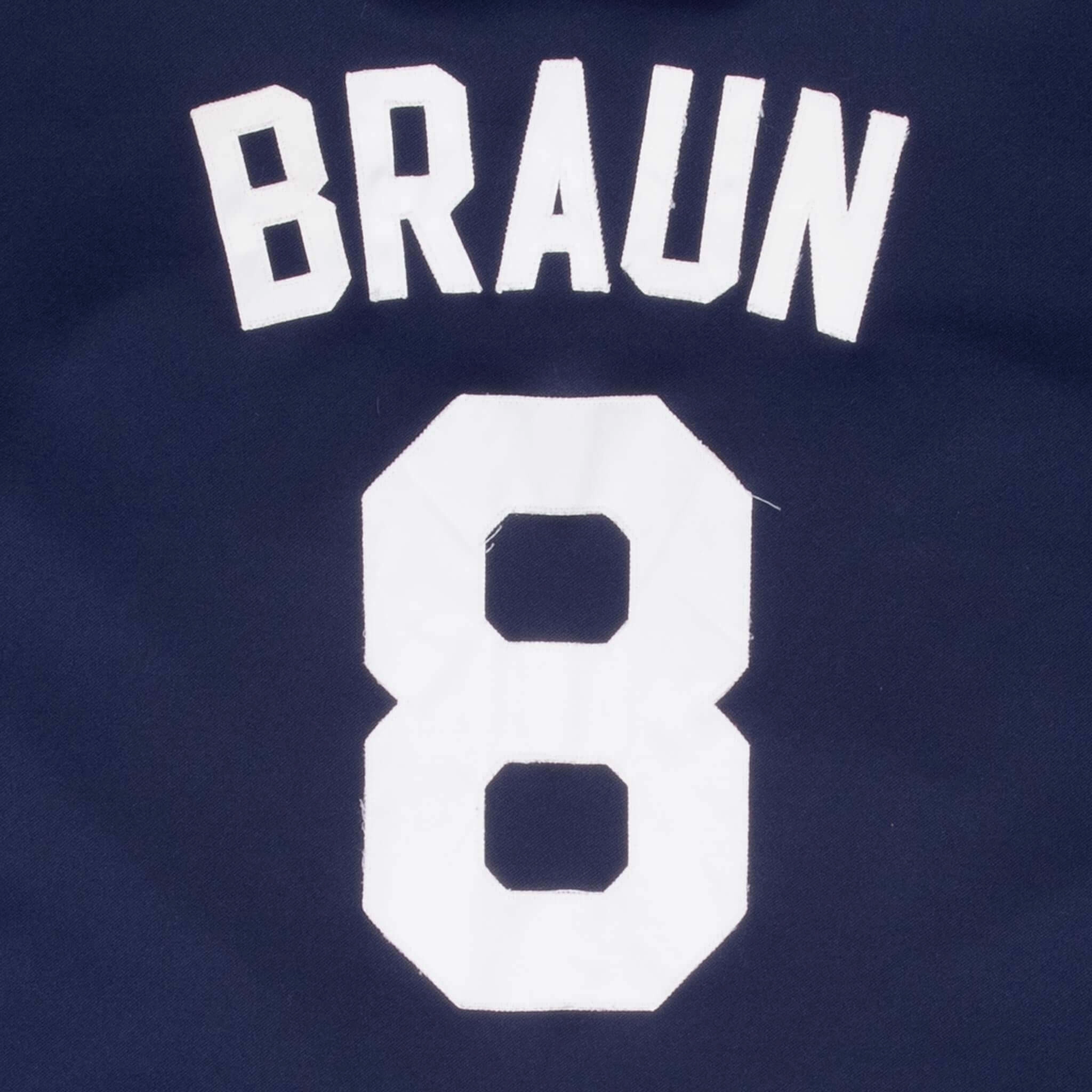 VINTAGE MLB MILWAUKEE BREWERS RYAN BRAUN #8 MAJESTIC JERSEY 2000S LARGE MADE USA