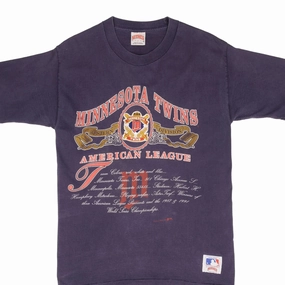 VINTAGE MLB MINNESOTA TWINS TEE SHIRT 1992 SIZE MEDIUM MADE IN USA