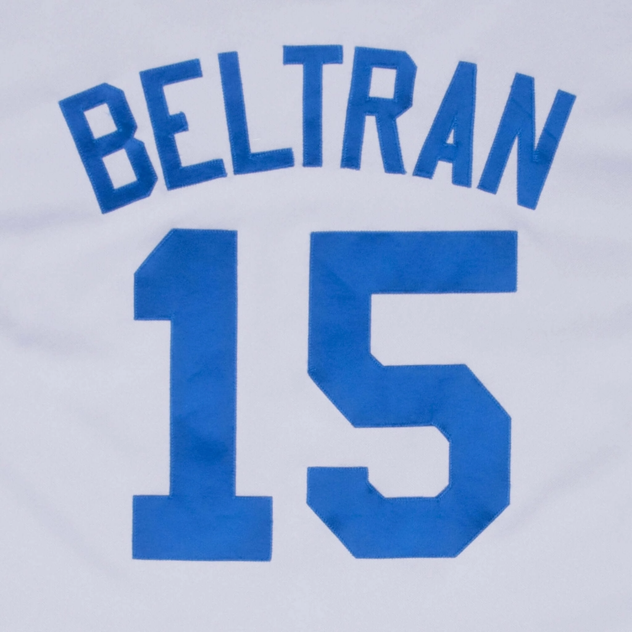 VINTAGE MLB NEW YORK METS BELTRAN #15 MAJESTIC JERSEY 2000S MEDIUM MADE USA