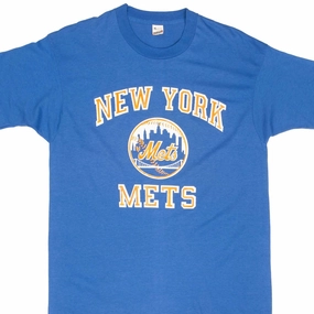 VINTAGE MLB NEW YORK METS TEE SHIRT 1980S SIZE MEDIUM MADE IN USA