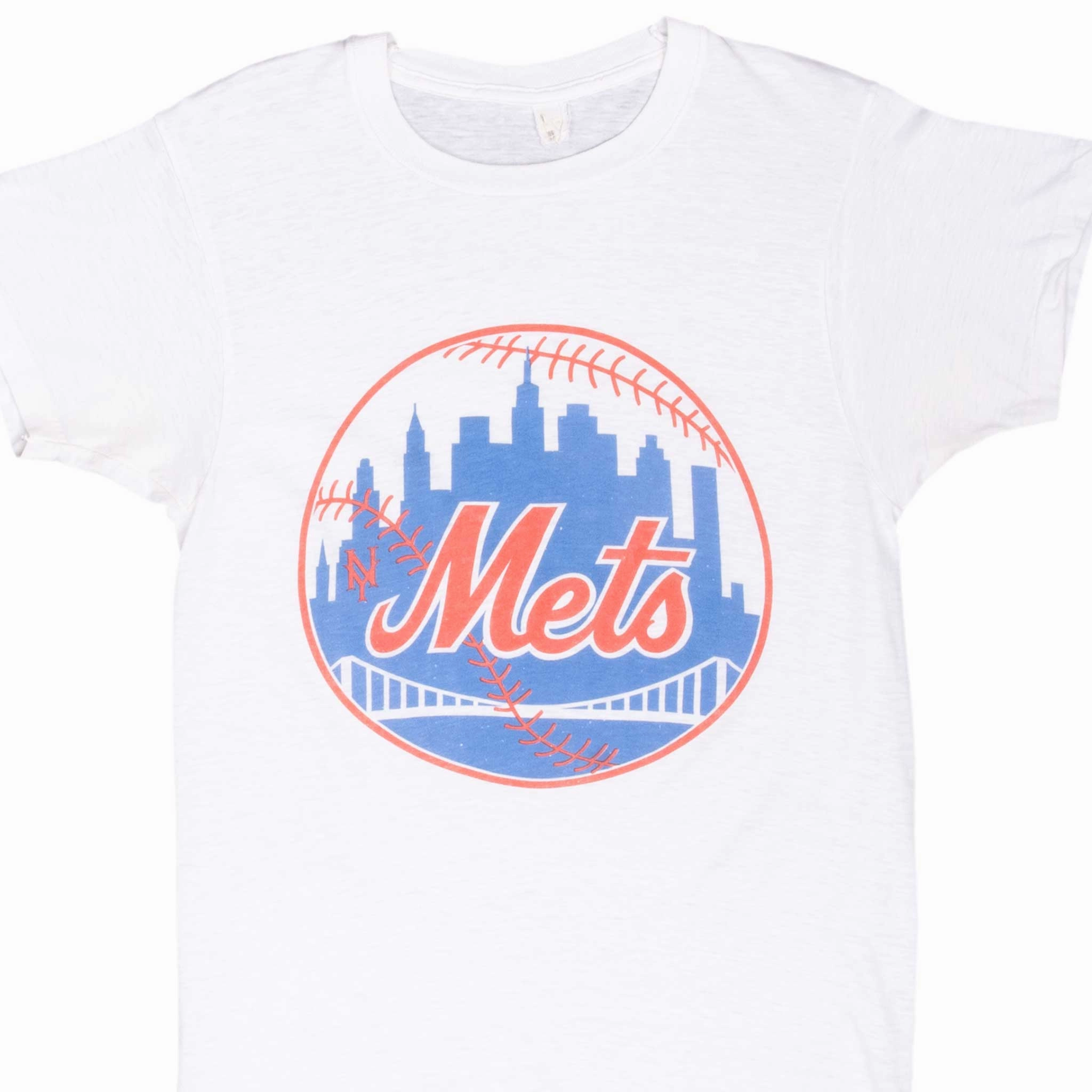 VINTAGE MLB NEW YORK METS TEE SHIRT 1980S XS MADE IN USA