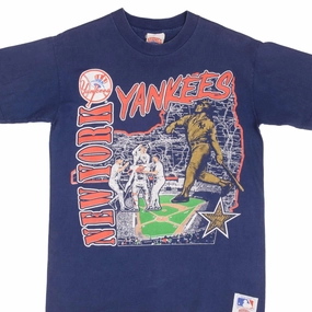 VINTAGE MLB NEW YORK YANKEES 1990S TEE SHIRT SIZE MEDIUM MADE IN USA