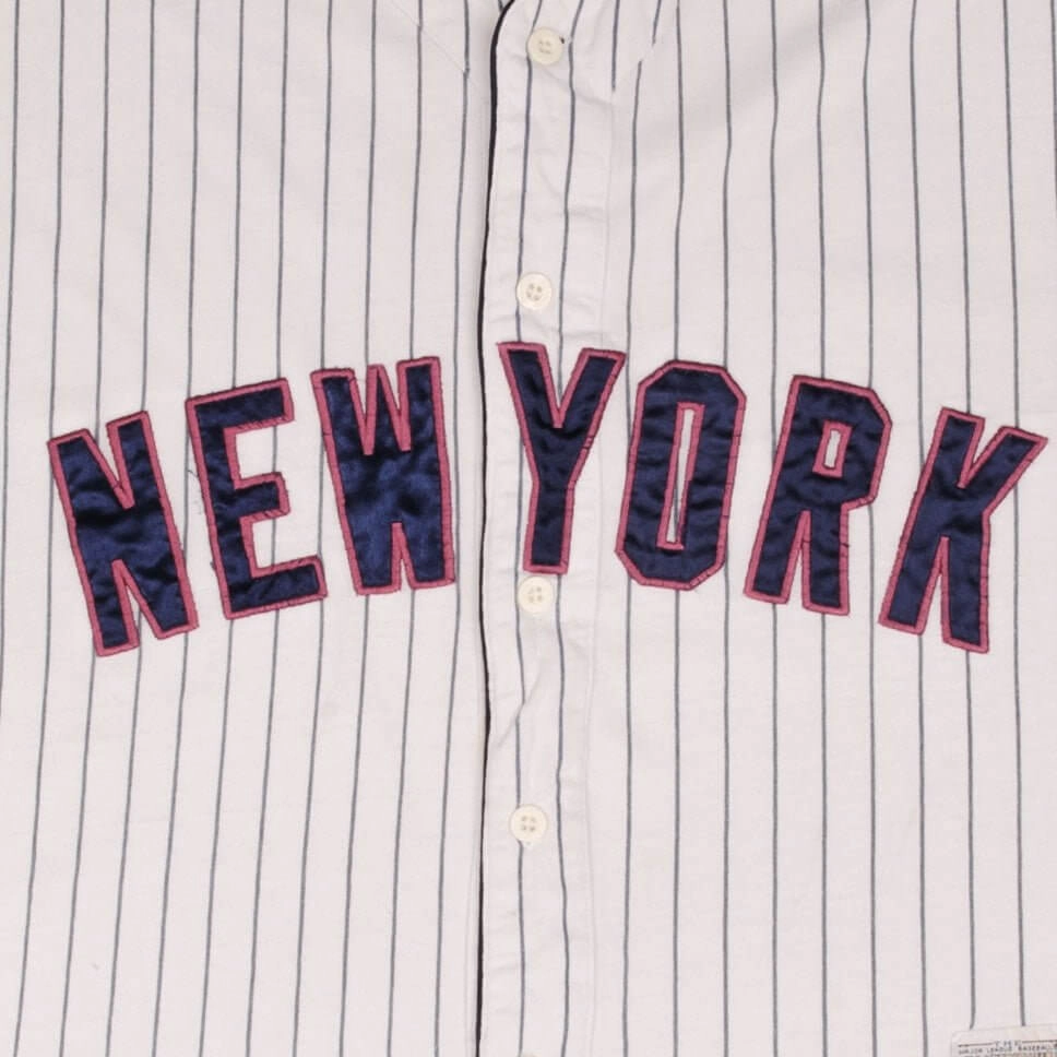VINTAGE MLB NEW YORK YANKEES COOPERSTOWN COLLECTION 1990S STARTER JERSEY LARGE