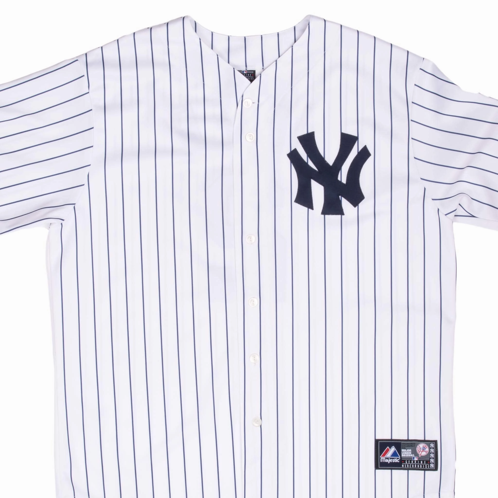 VINTAGE MLB NEW YORK YANKEES DEREK JETER #13 MAJESTIC JERSEY 2009 XL MADE IN USA
