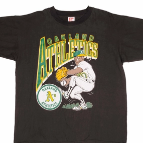 VINTAGE MLB OAKLAND ATHLETICS TEE SHIRT 1990S SIZE XL