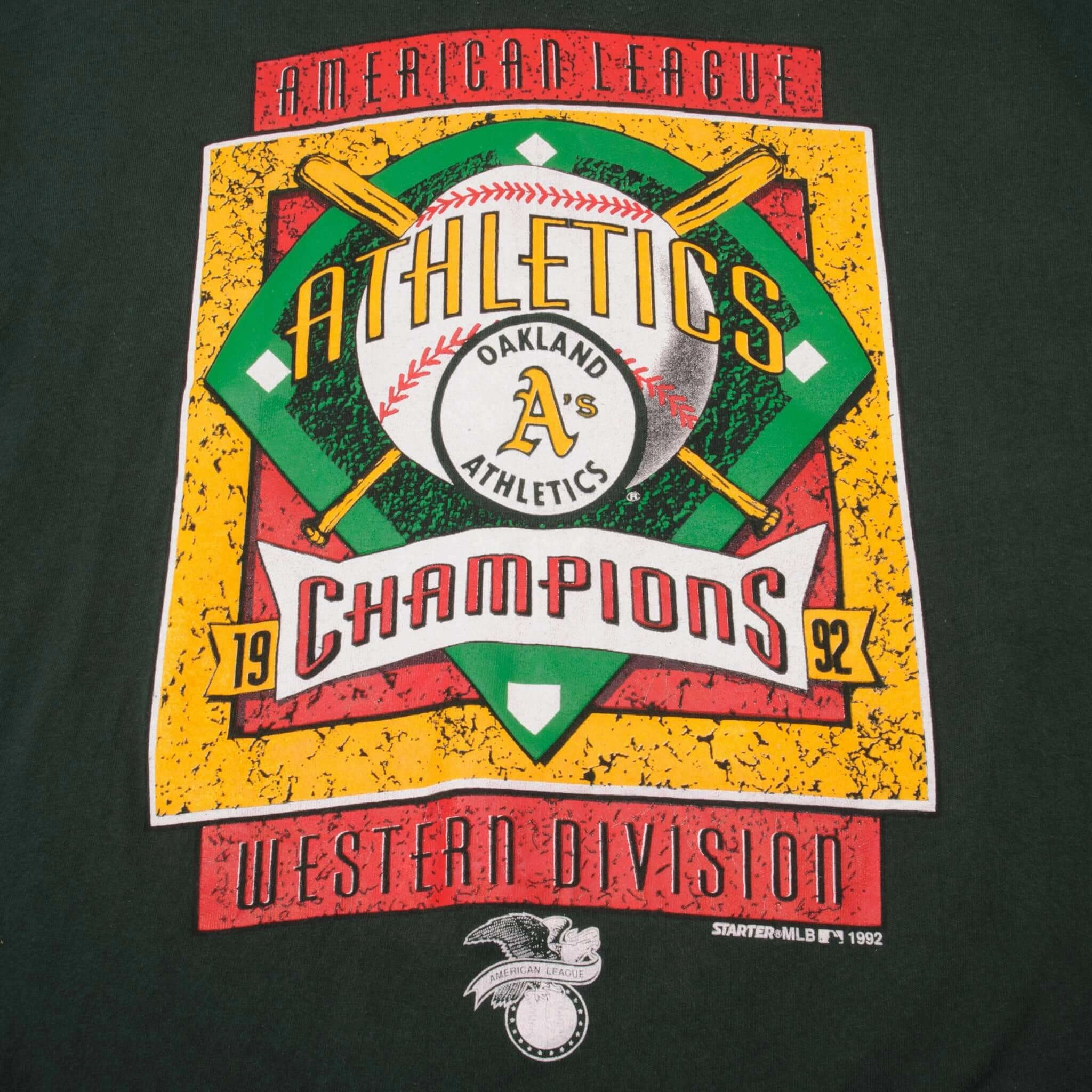 VINTAGE MLB OAKLAND ATHLETICS TEE SHIRT 1992 SIZE XL MADE IN USA