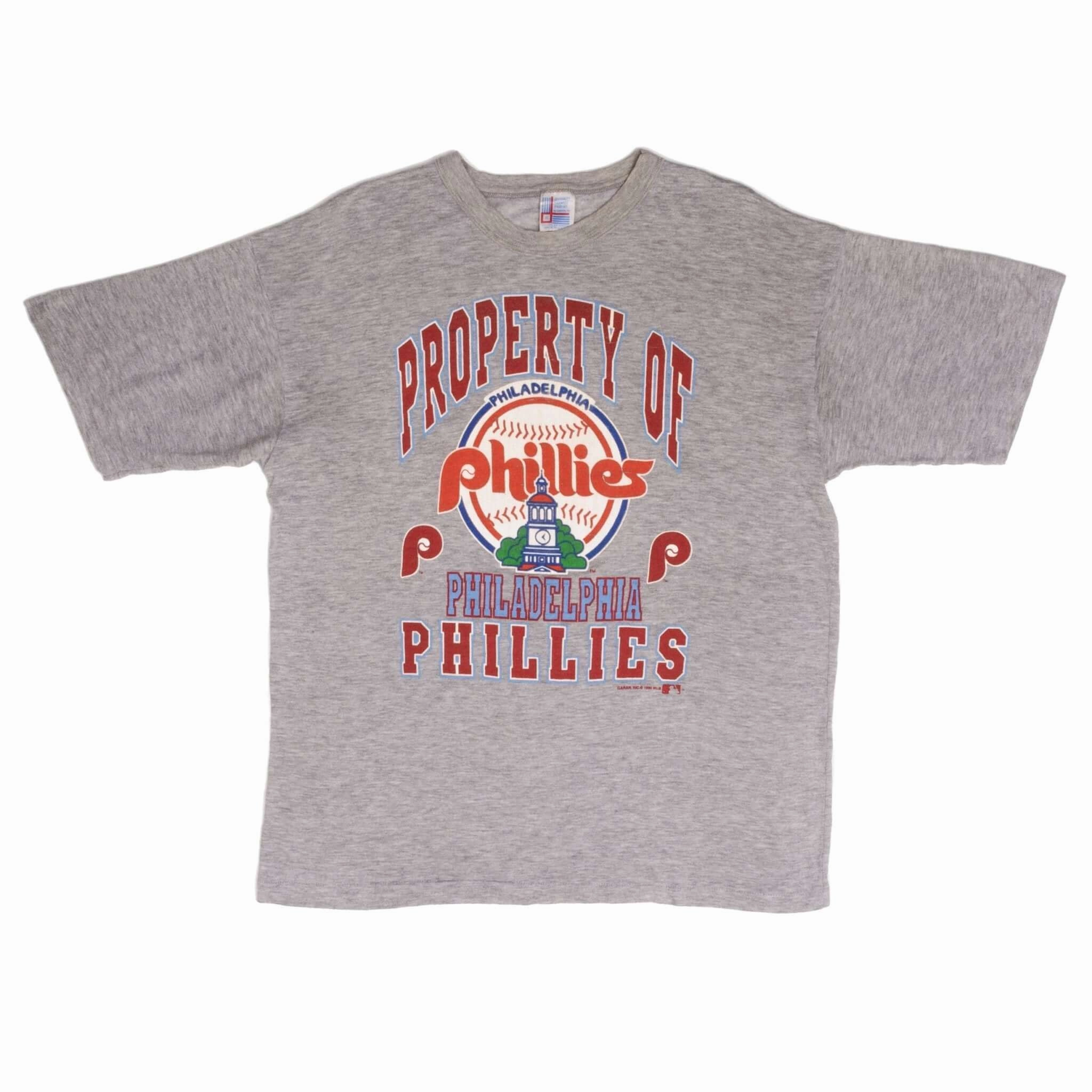 VINTAGE MLB PHILADELPHIA PHILLIES TEE SHIRT 1990 SIZE XL MADE IN USA