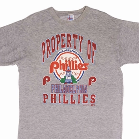 VINTAGE MLB PHILADELPHIA PHILLIES TEE SHIRT 1990 SIZE XL MADE IN USA