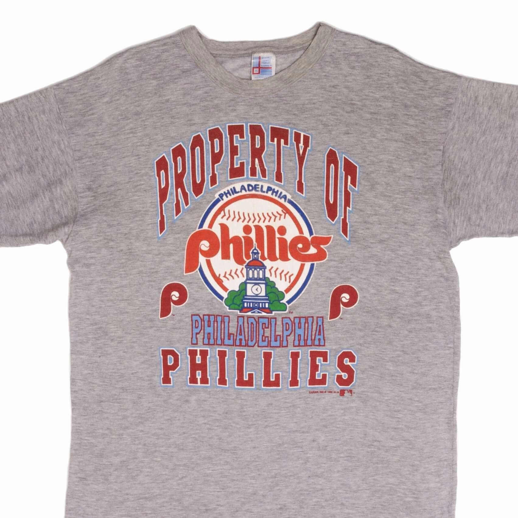VINTAGE MLB PHILADELPHIA PHILLIES TEE SHIRT 1990 SIZE XL MADE IN USA