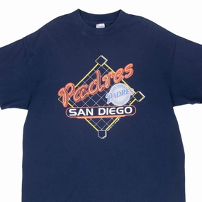 VINTAGE MLB SAN DIEGO PADRES 1990 TEE SHIRT LARGE MADE IN USA