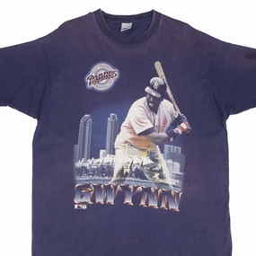 VINTAGE MLB SAN DIEGO PADRES TONY GWYNN 1995 TEE SHIRT SIZE XL MADE IN USA