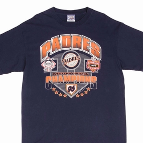 VINTAGE MLB SAN DIEGO PADRES WESTERN CHAMPIONS 1996 TEE SHIRT SIZE XL