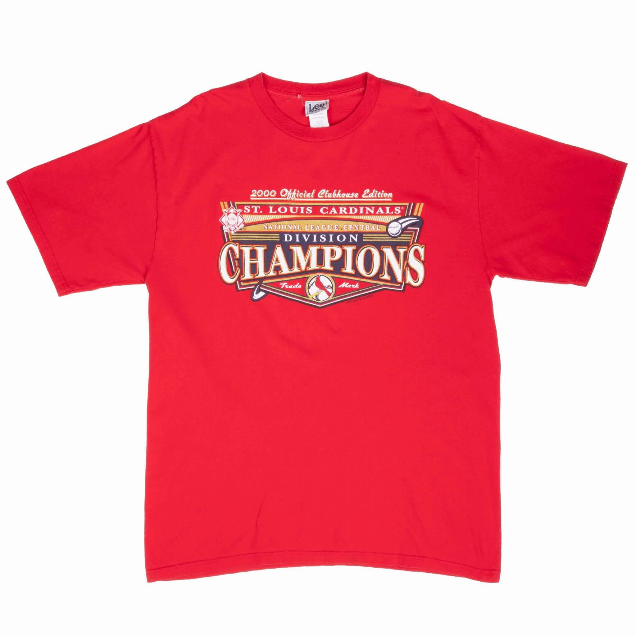 VINTAGE MLB ST LOUIS CARDINALS CHAMPIONS 2000 TEE SHIRT XL