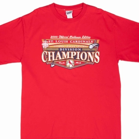 VINTAGE MLB ST LOUIS CARDINALS CHAMPIONS 2000 TEE SHIRT XL