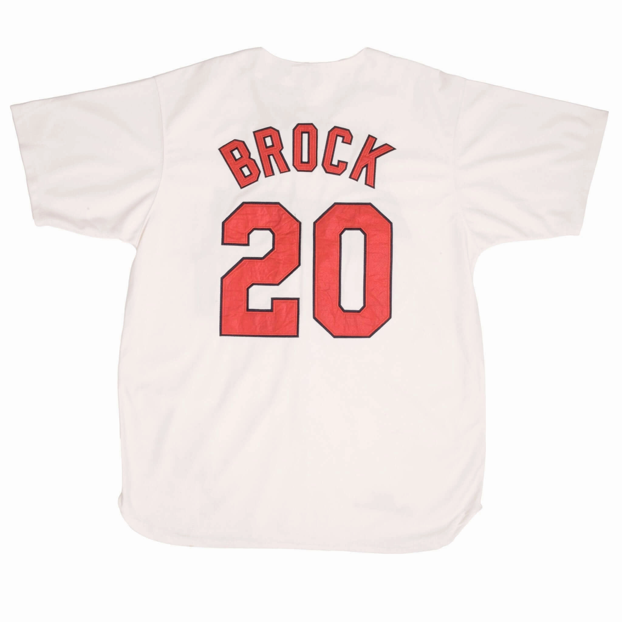VINTAGE MLB ST LOUIS CARDINALS LOU BROCK MITCHELL & NESS JERSEY SZE 52 DEADSTOCK