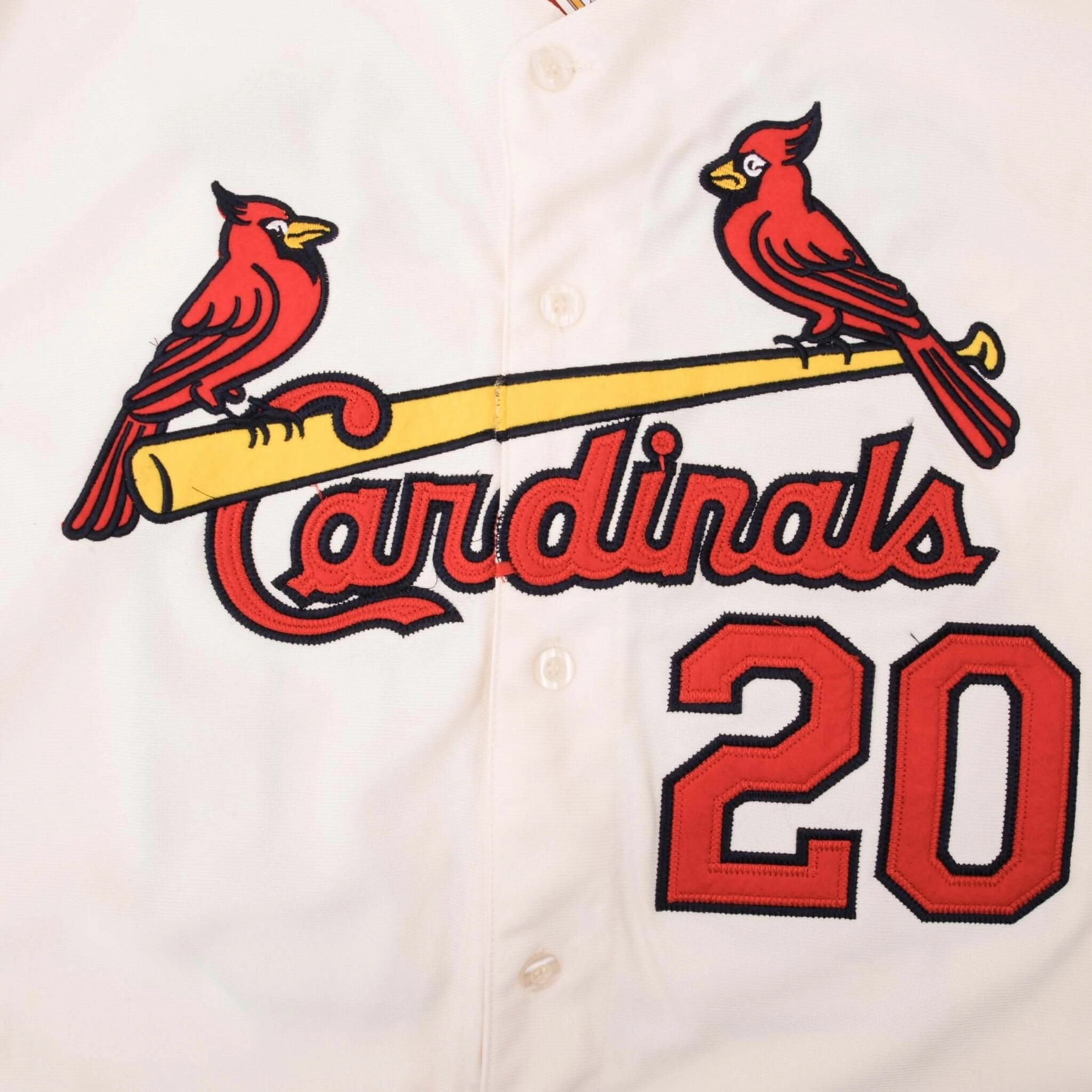 VINTAGE MLB ST LOUIS CARDINALS LOU BROCK MITCHELL & NESS JERSEY SZE 52 DEADSTOCK