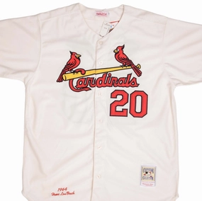 VINTAGE MLB ST LOUIS CARDINALS LOU BROCK MITCHELL & NESS JERSEY SZE 52 DEADSTOCK