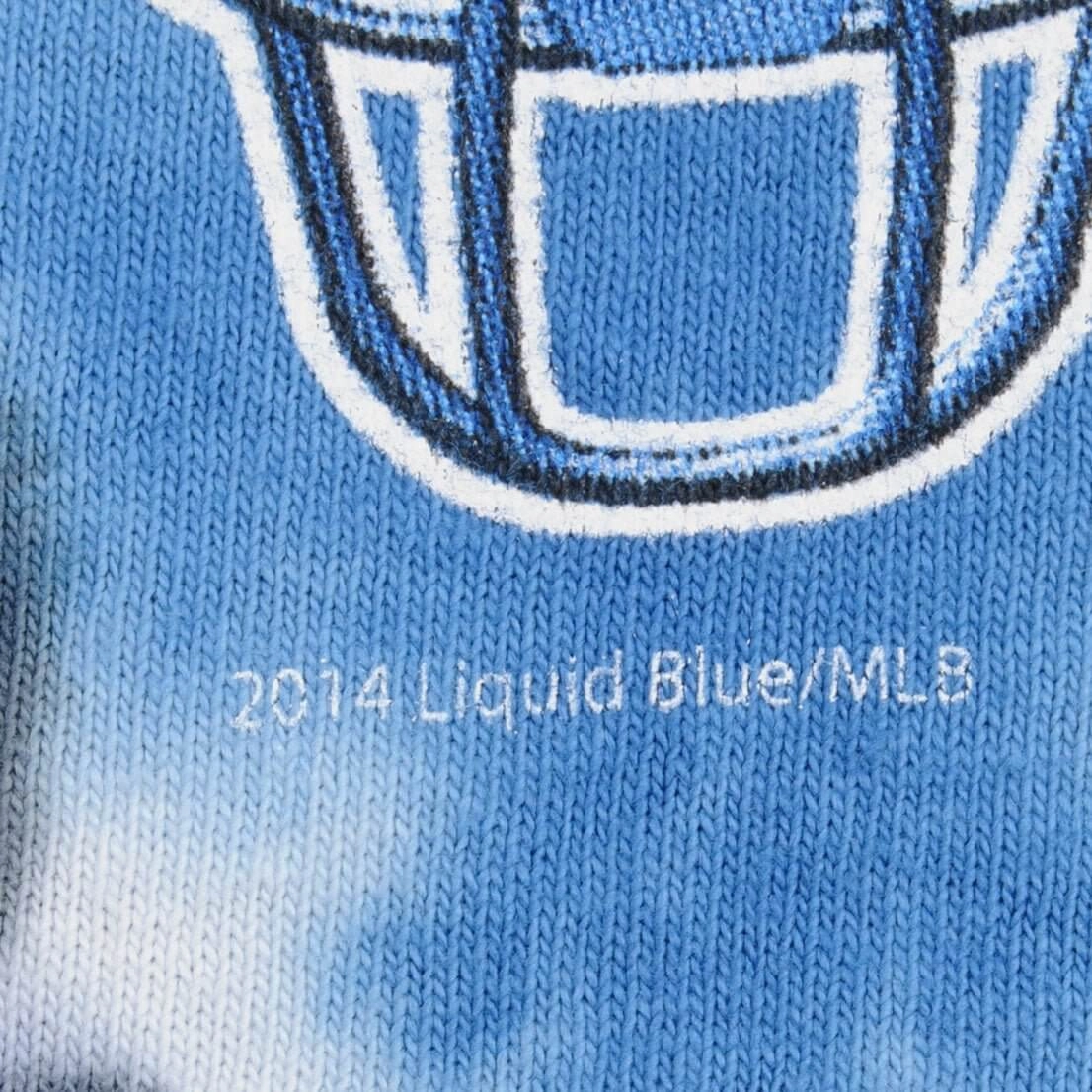 VINTAGE MLB TIE DYE CHICAGO CUBS LIQUID BLUE TEE SHIRT SIZE XL
