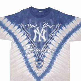 VINTAGE MLB TIE DYE NEW YORK NY YANKEES TEE SHIRT 1990S SIZE XL