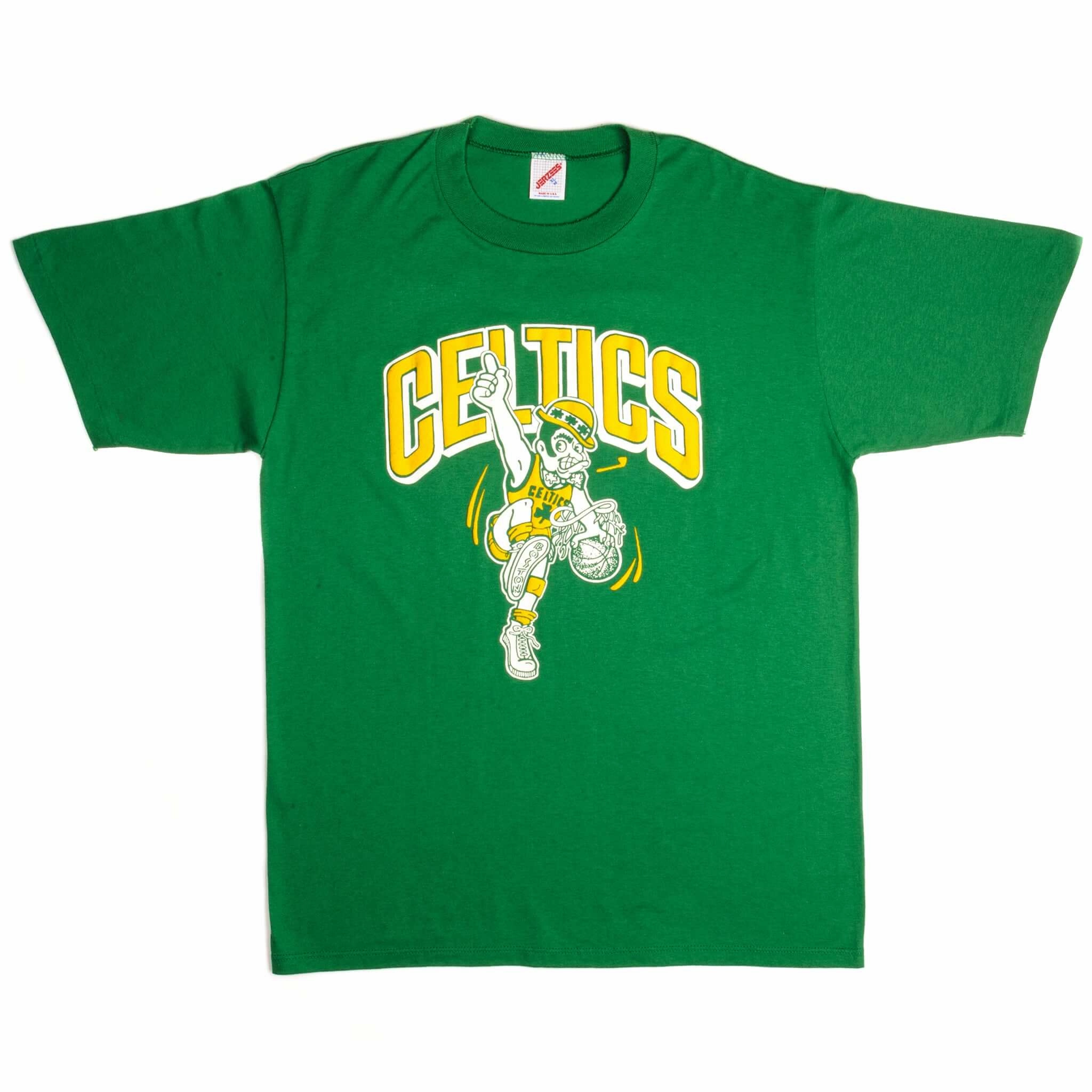 VINTAGE NBA BOSTON CELTICS TEE SHIRT SIZE LARGE MADE IN USA 1980s