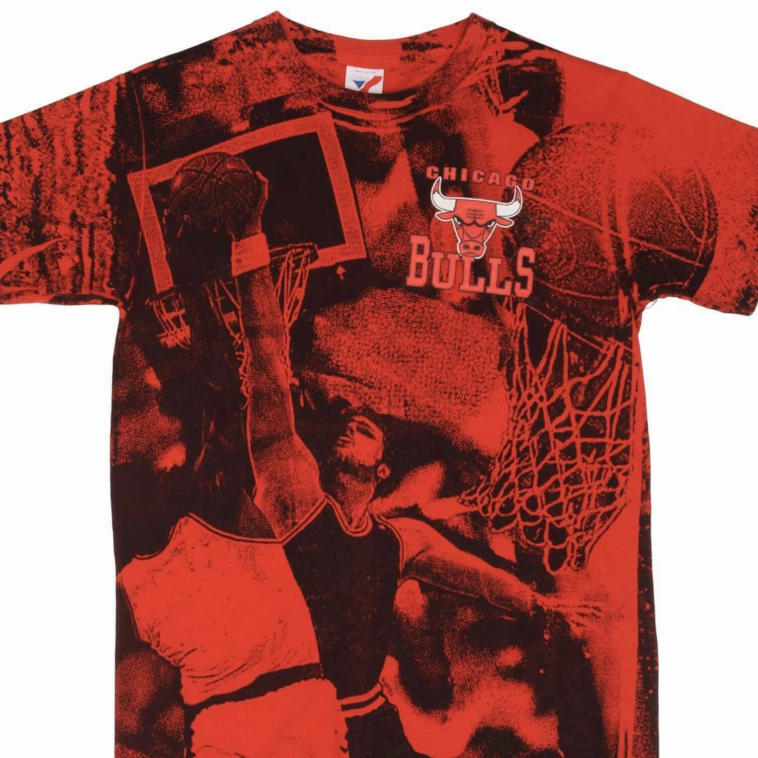 VINTAGE NBA CHICAGO BULLS 1990S TEE SHIRT SIZE MEDIUM MADE IN USA