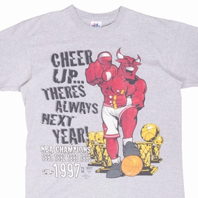 VINTAGE NBA CHICAGO BULLS CHAMPIONS 1997 TEE SHIRT XL MADE IN USA