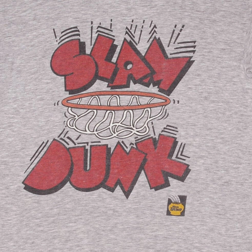 VINTAGE NBA CHICAGO BULLS SLAM DUNK EARLY 1990S TEE SHIRT SIZE SMALL MADE IN USA