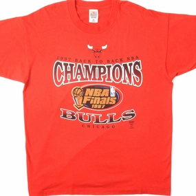 VINTAGE NBA CHICAGO BULLS TEE SHIRT 1987 SIZE XL MADE IN USA