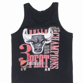 VINTAGE NBA CHICAGO BULLS WORLD CHAMPIONS 1993 TANK TOP TEE SHIRT MEDIUM MADE US