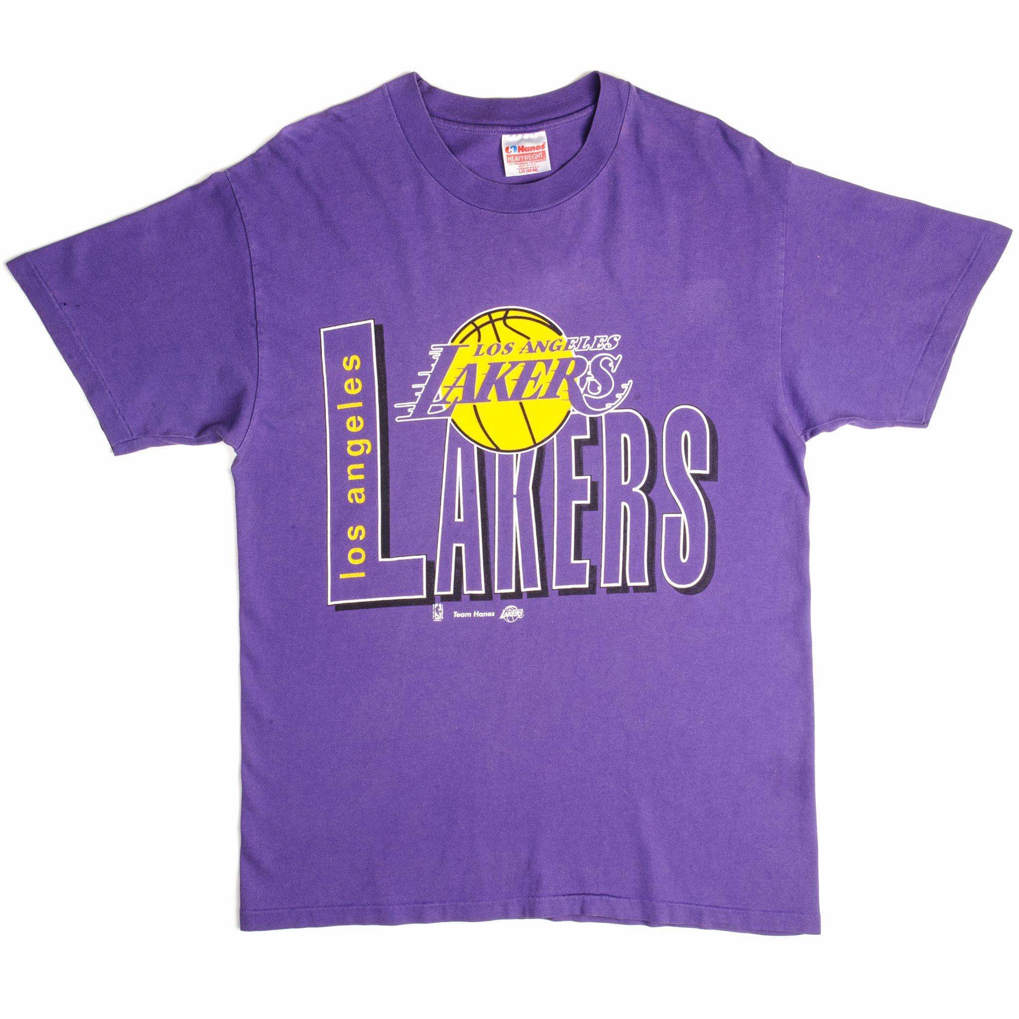 VINTAGE NBA LOS ANGELES LAKERS TEE SHIRT SIZE MEDIUM MADE IN USA