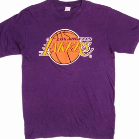 VINTAGE NBA LOS ANGELES LAKERS TEE SHIRT SIZE SMALL MADE IN USA 1980s