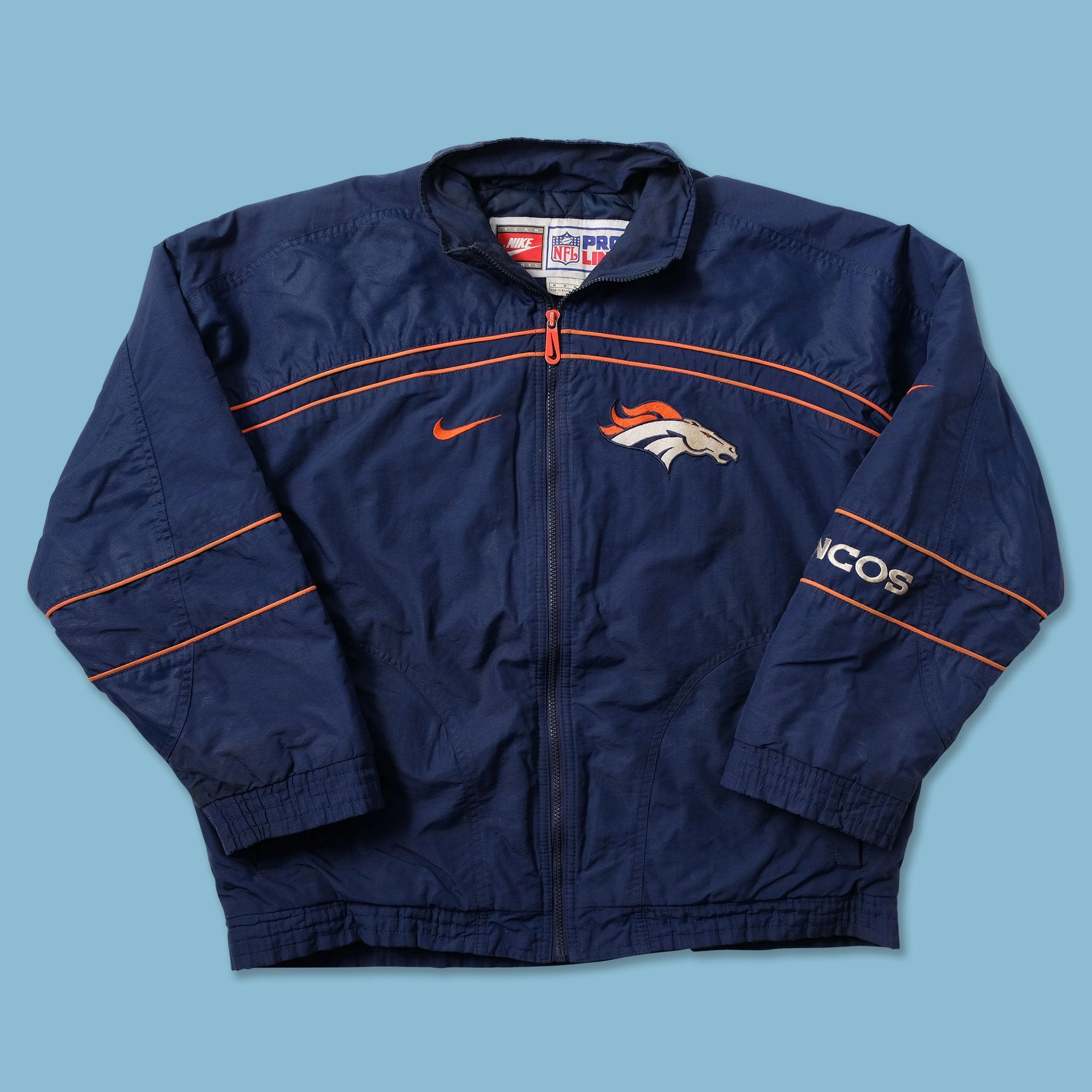Vintage Nike Denver Broncos Padded Jacket Large