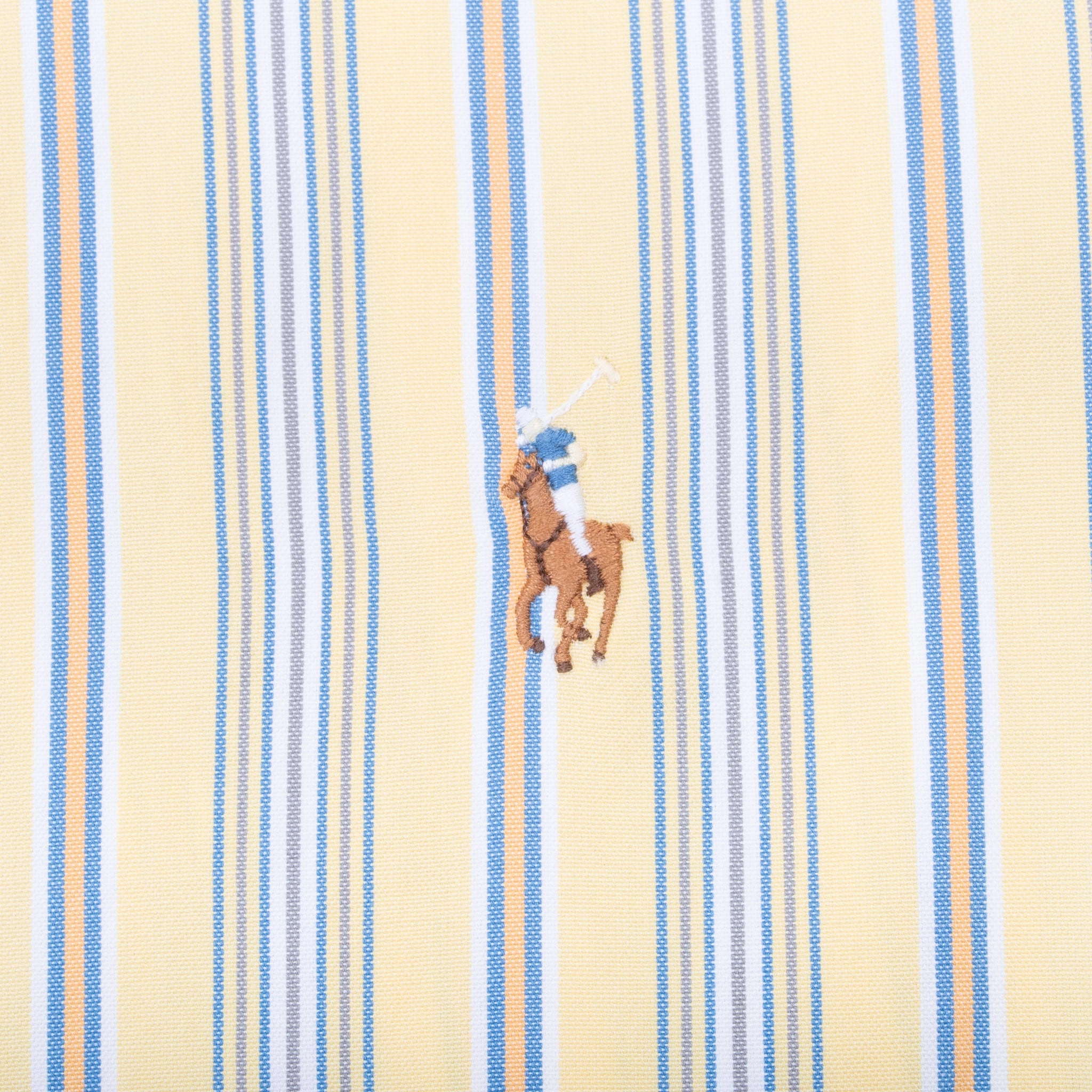 VINTAGE POLO ALPH LAUREN YELLOW STRIPED SHIRT 1990S XL