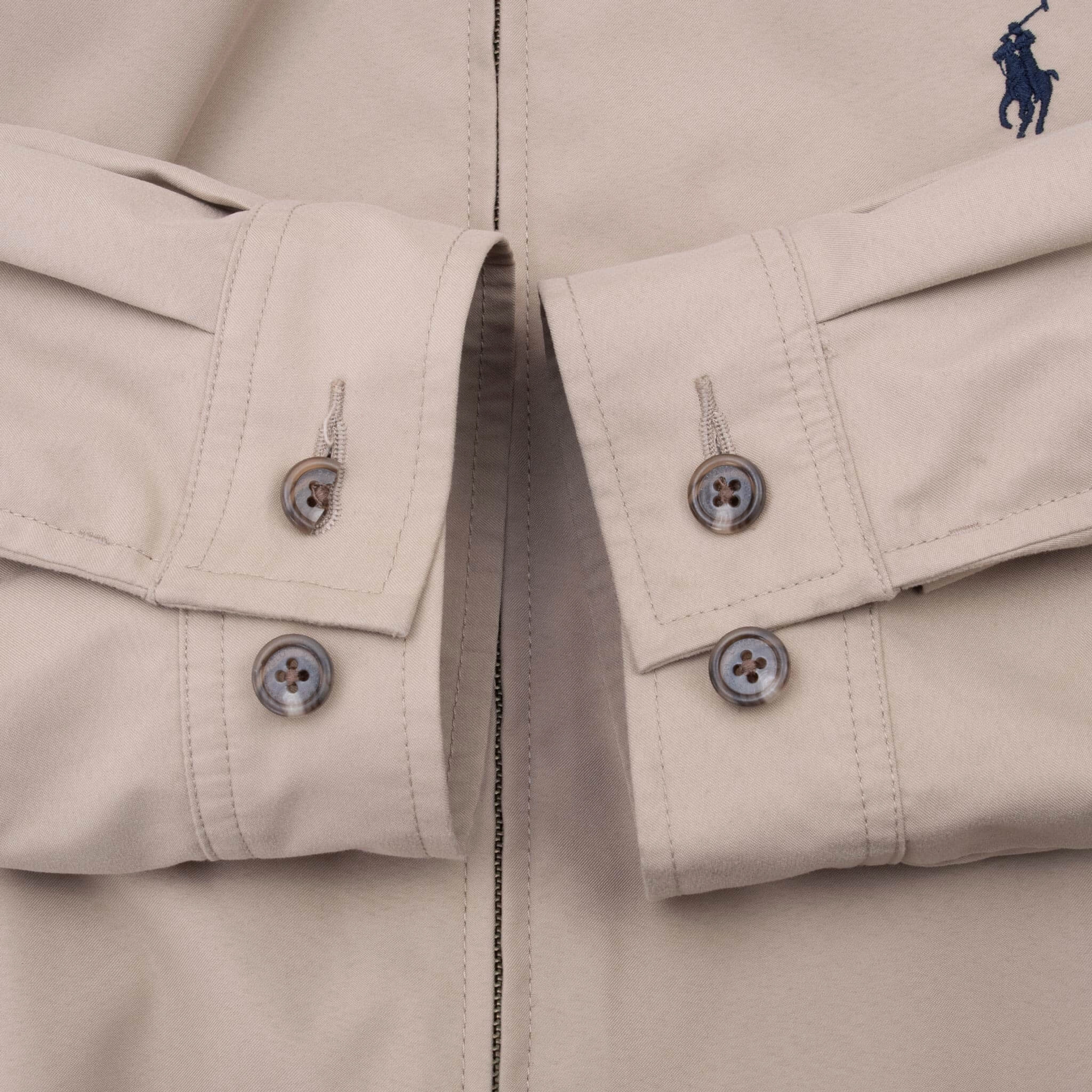 VINTAGE POLO RALPH LAUREN BEIGE HARRINGTON GOLF JACKET 1990S XL
