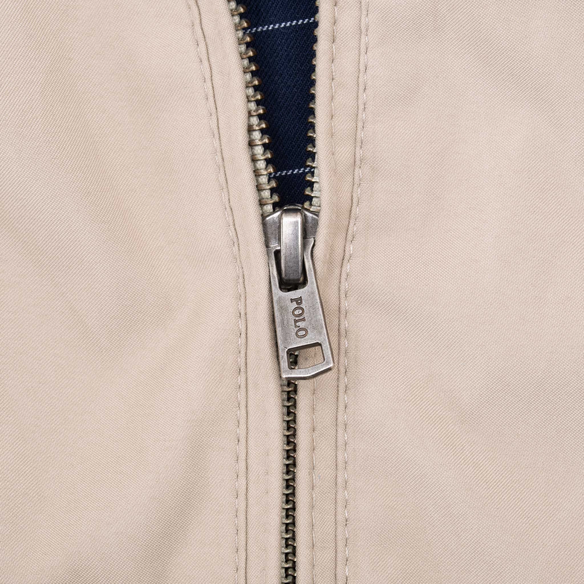 VINTAGE POLO RALPH LAUREN BEIGE HARRINGTON GOLF JACKET 1990S XL