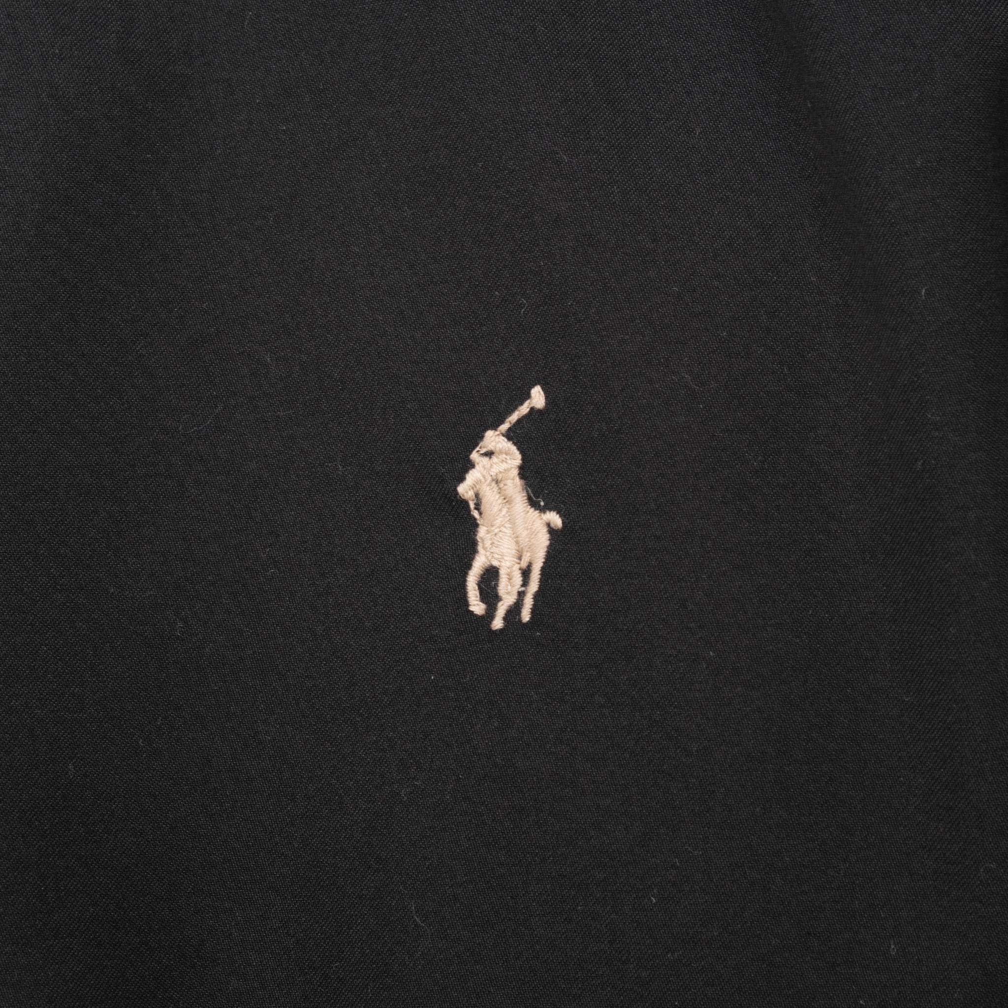 VINTAGE POLO RALPH LAUREN BLACK HARRINGTON GOLF JACKET 1990S 2XL BIG