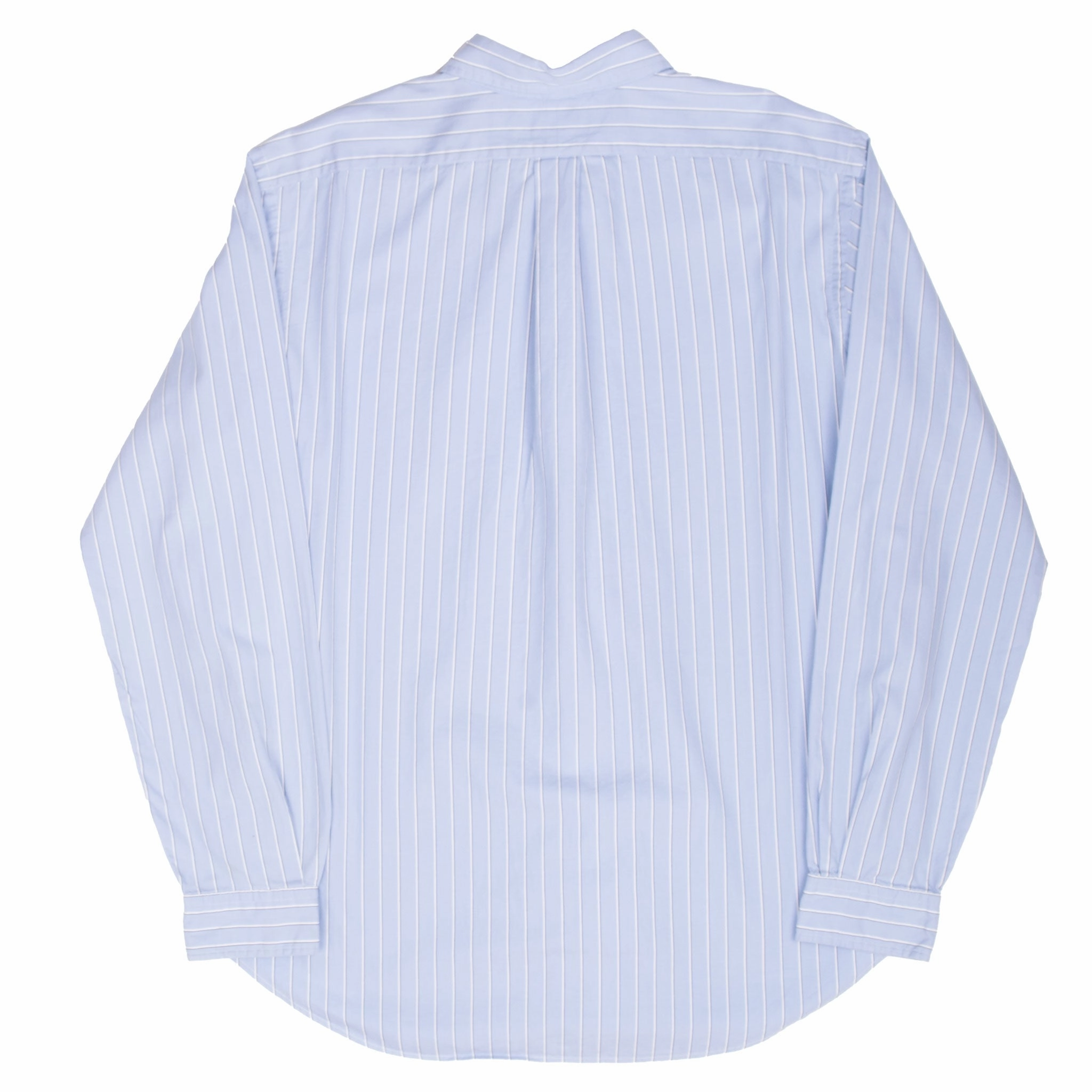 VINTAGE POLO RALPH LAUREN BLUE STRIPED SHIRT 1990S LARGE