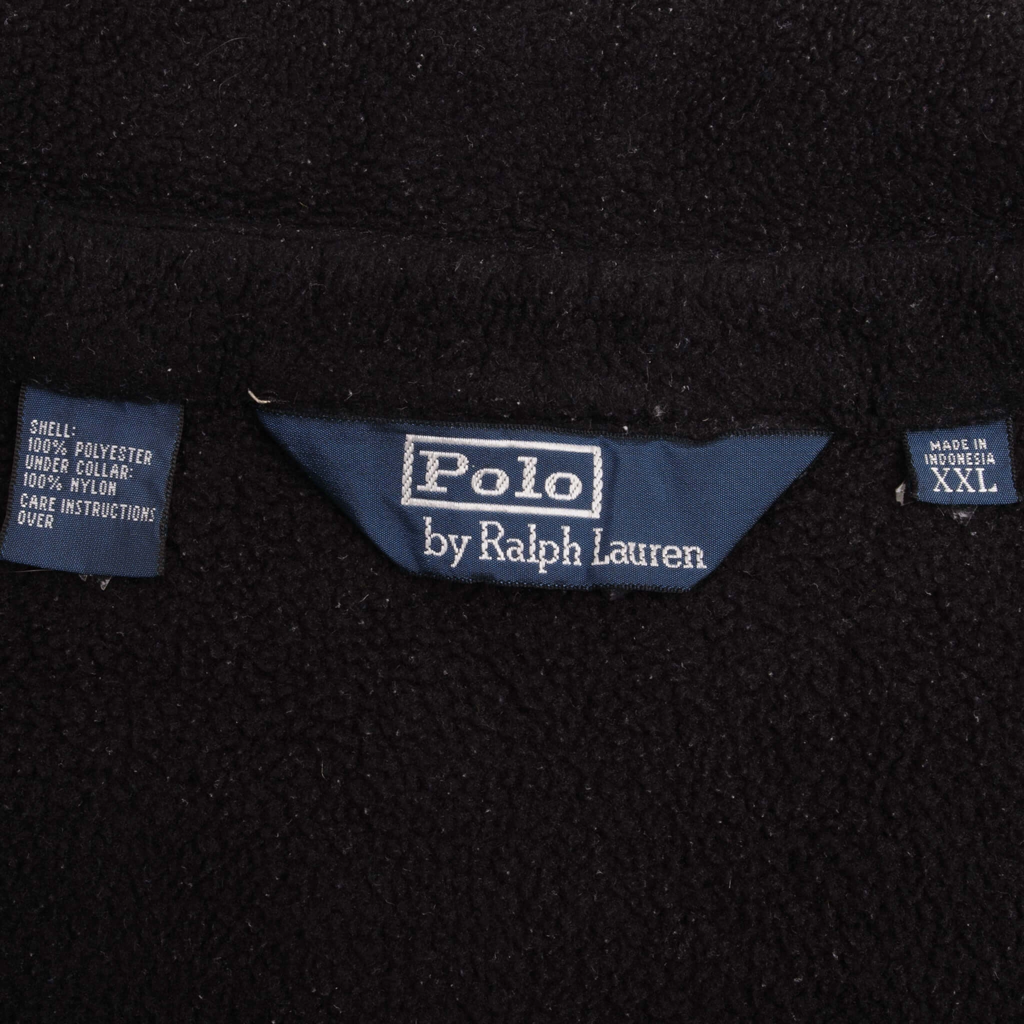 VINTAGE POLO RALPH LAUREN FLEECE GOLF JACKET 1990S SIZE 2XL