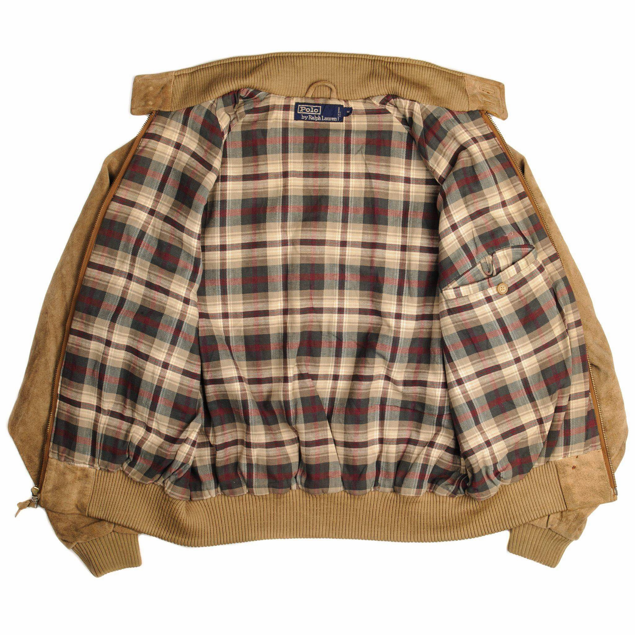 VINTAGE POLO RALPH LAUREN NUBUCK JACKET SIZE MEDIUM