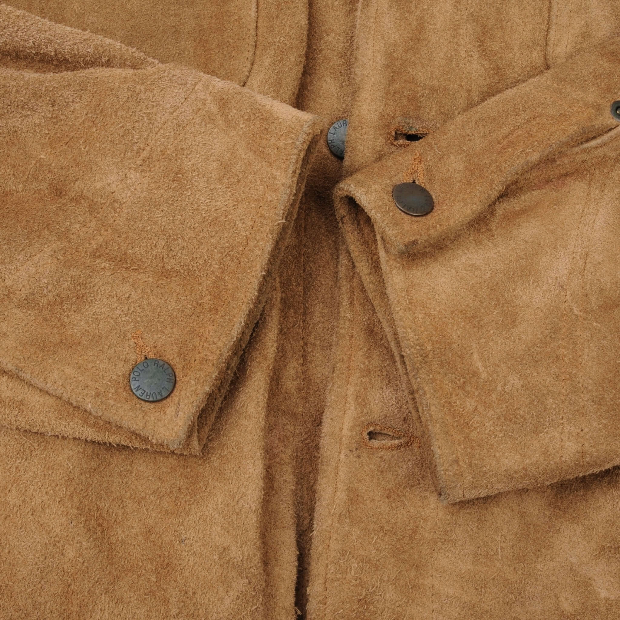 VINTAGE POLO RALPH LAUREN NUBUCK SUEDE JACKET SIZE LARGE