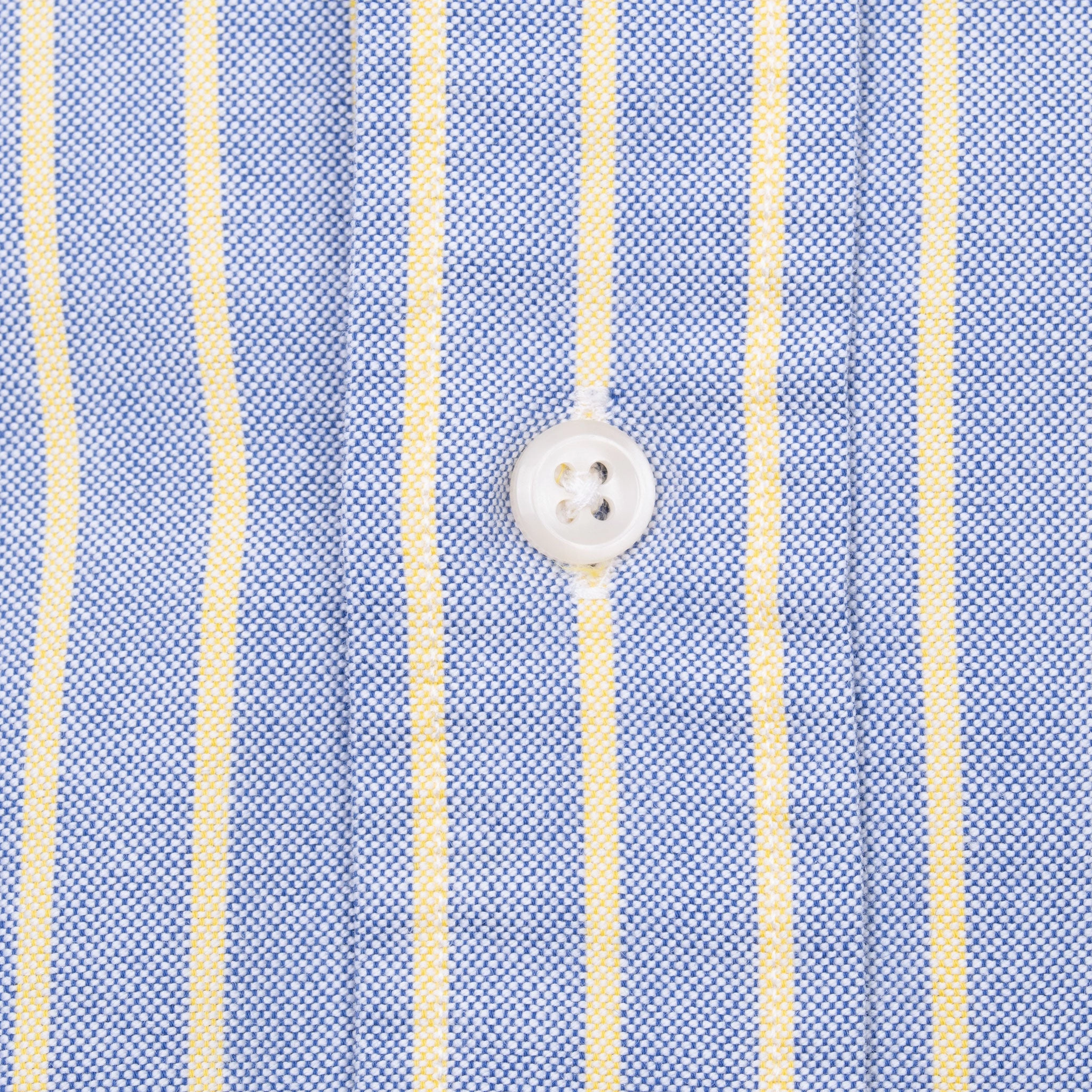 VINTAGE RALPH LAUREN BLUE & YELLOW STRIPED SHIRT 1990S MEDIUM