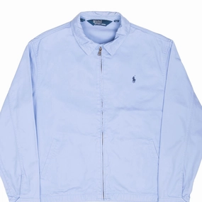 VINTAGE RALPH LAUREN BLUE HARRINGTON GOLF JACKET 1990S LARGE