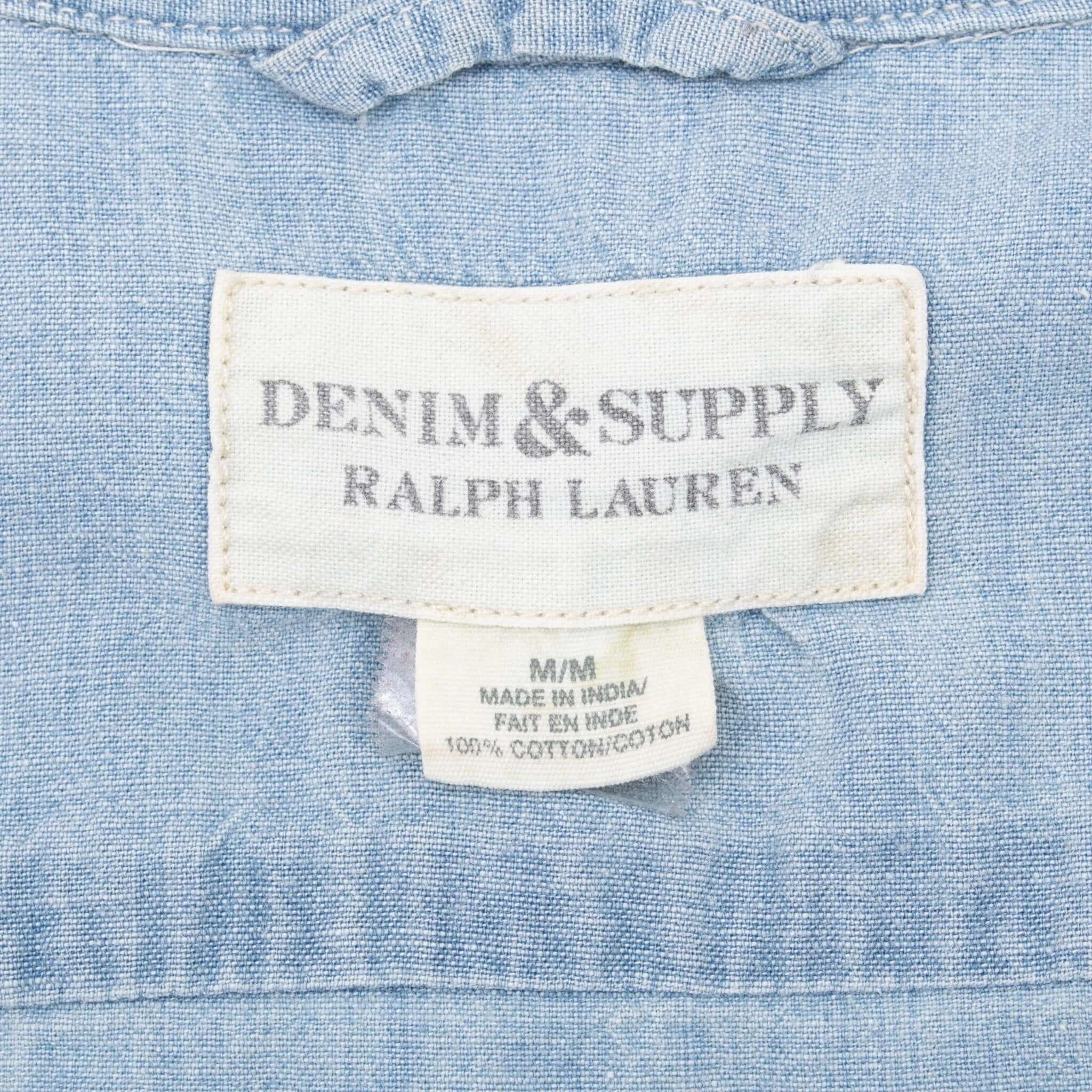 VINTAGE RALPH LAUREN DENIM SUPPLY INDIAN CHIEF PAINTED SHIRT SIZE MEDIUM
