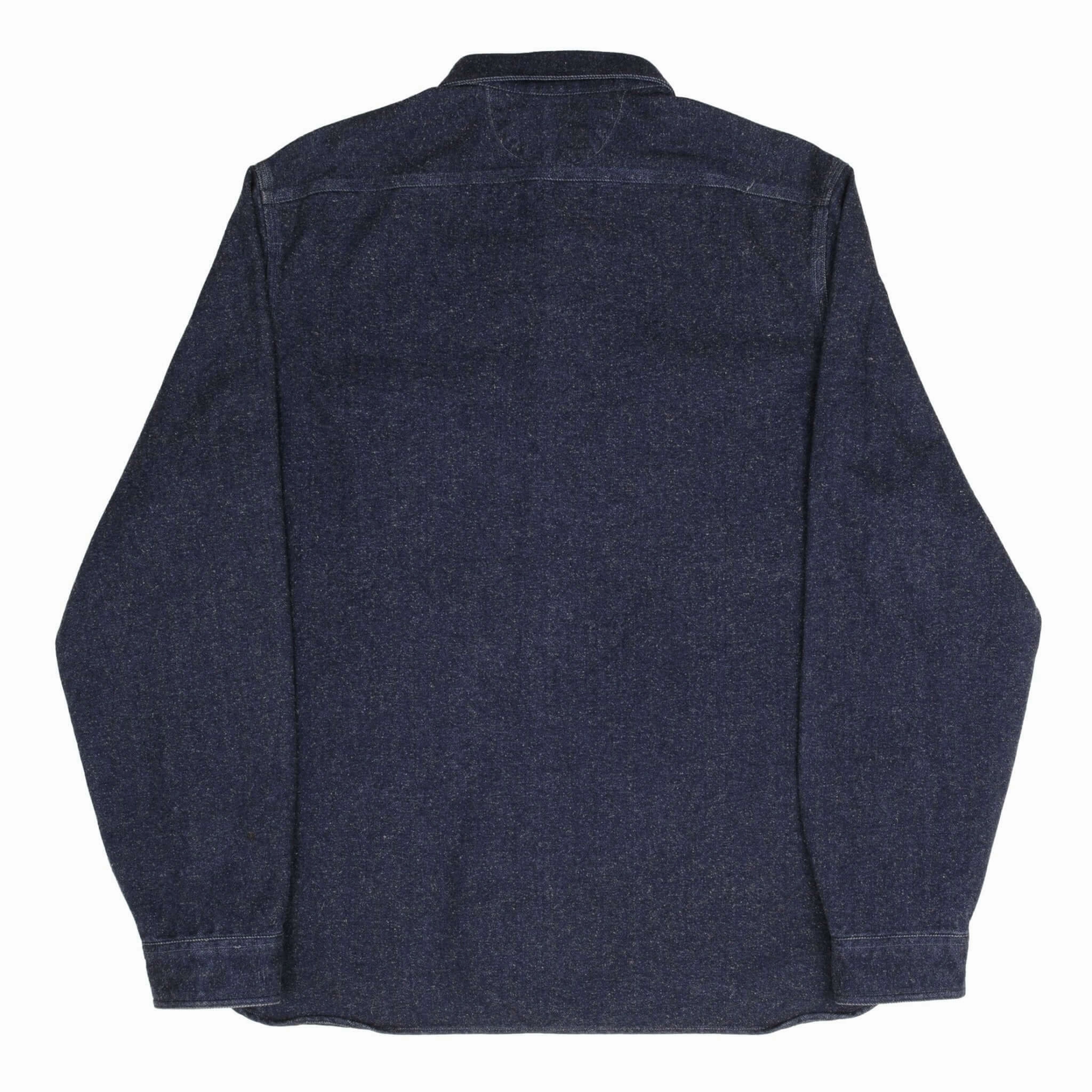 VINTAGE RALPH LAUREN DOUBLE RL RRL POCKET BLUE FLANNEL SHIRT 1990S SIZE 2XL
