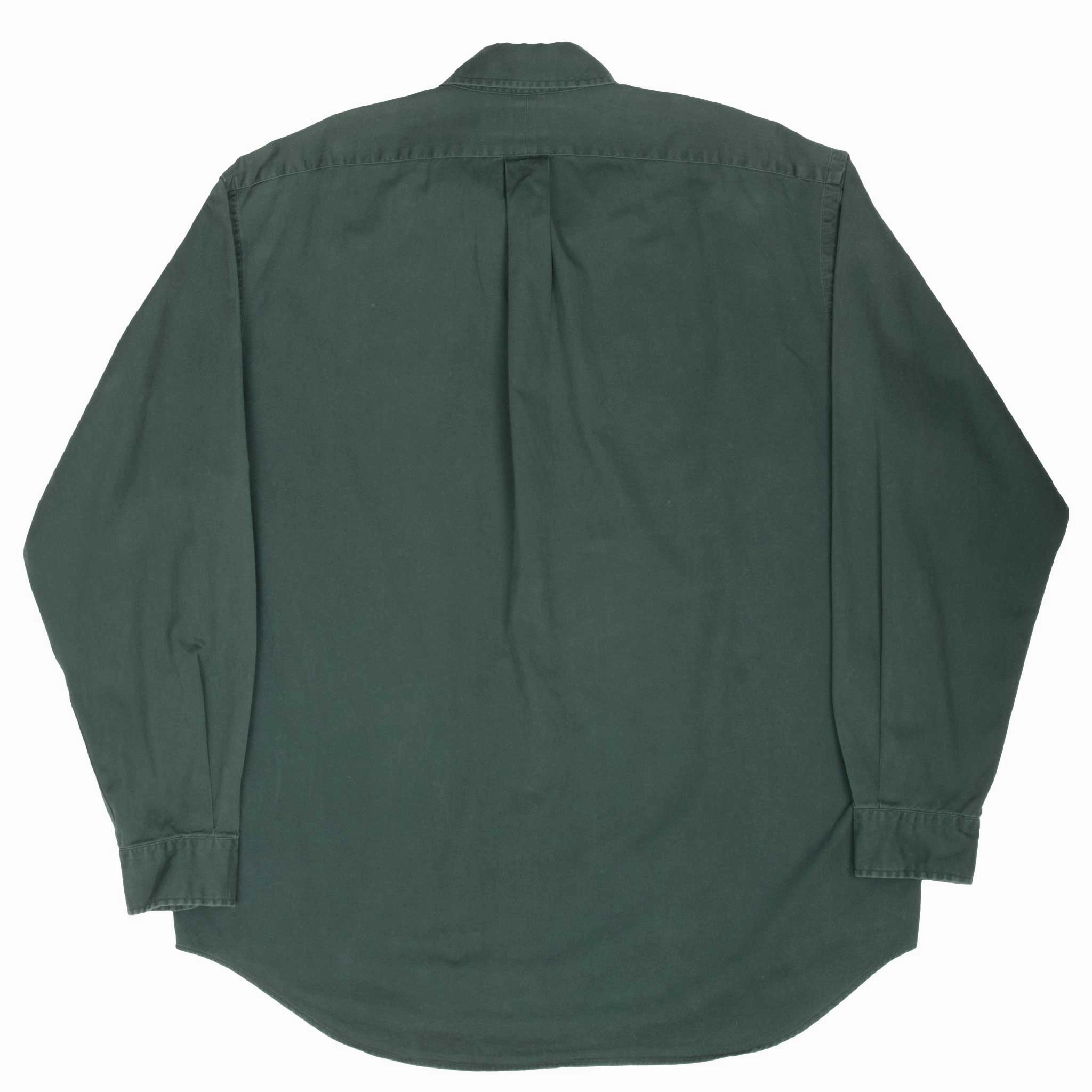VINTAGE RALPH LAUREN GREEN SHIRT 1990S SIZE LARGE MADE IN USA
