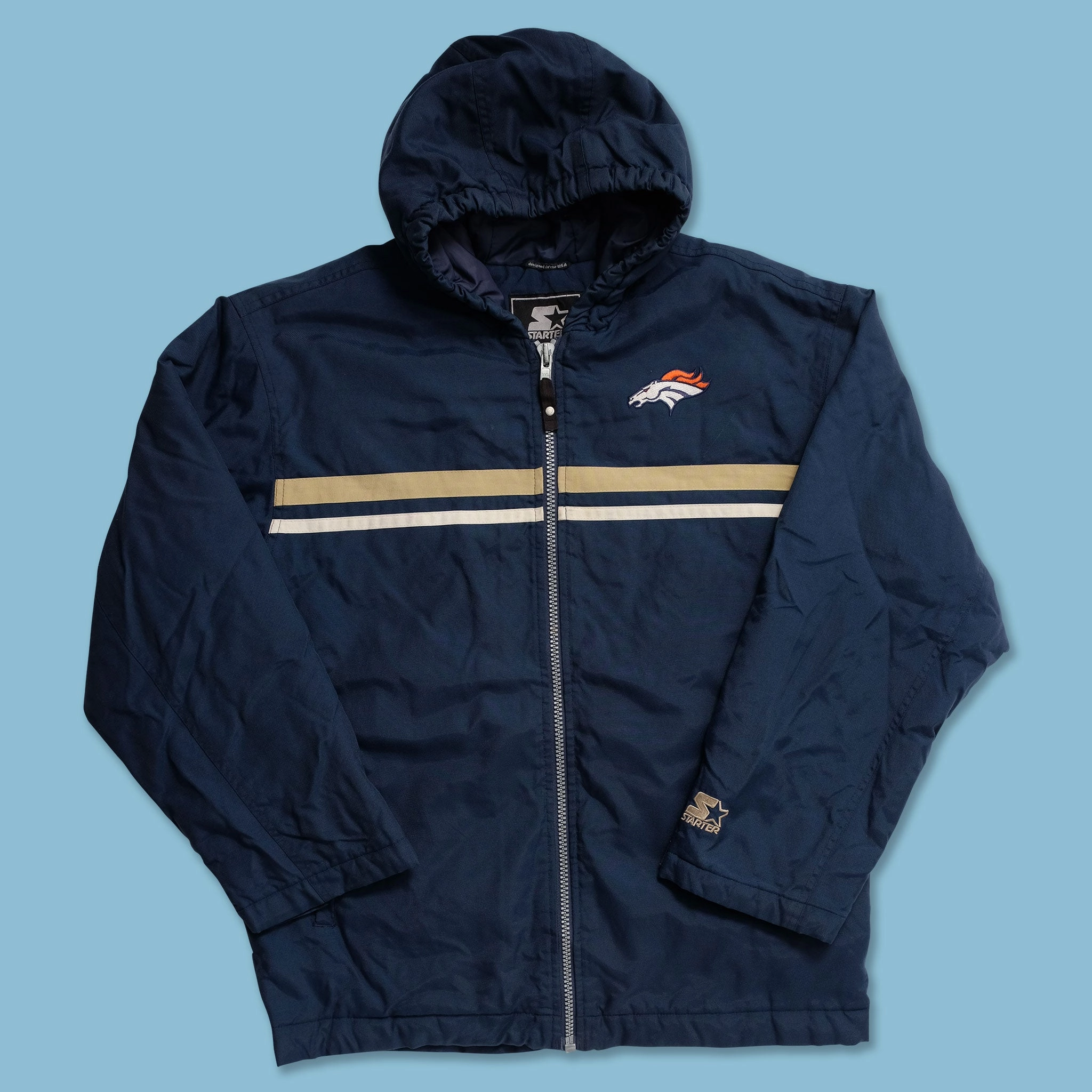 Vintage Starter Denver Broncos Padded Jacket XLarge