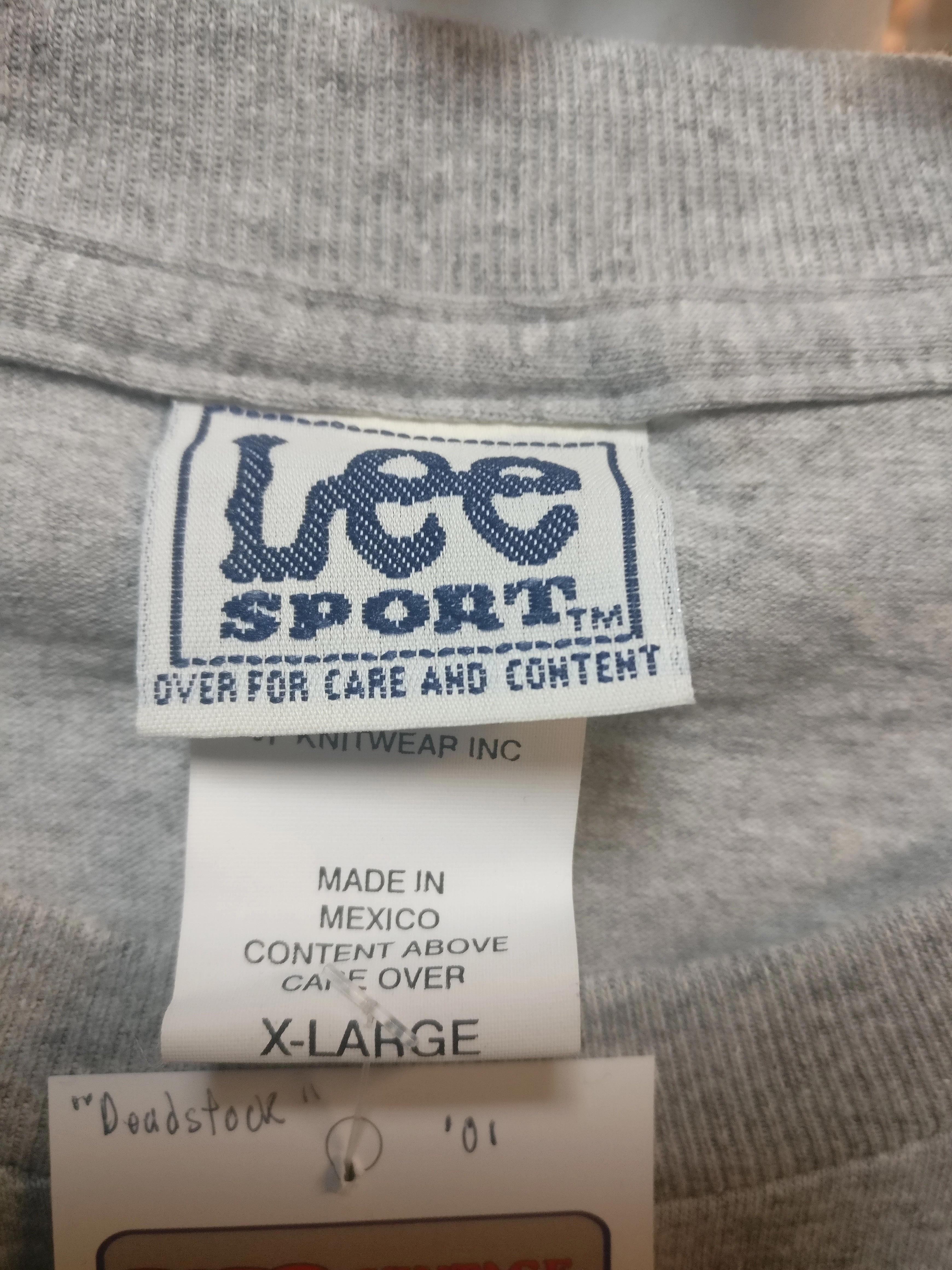 Vtg'01 BALTIMORE RAVENS AFC Champs NFL Lee Sport T-Shirt XL (Deadstock