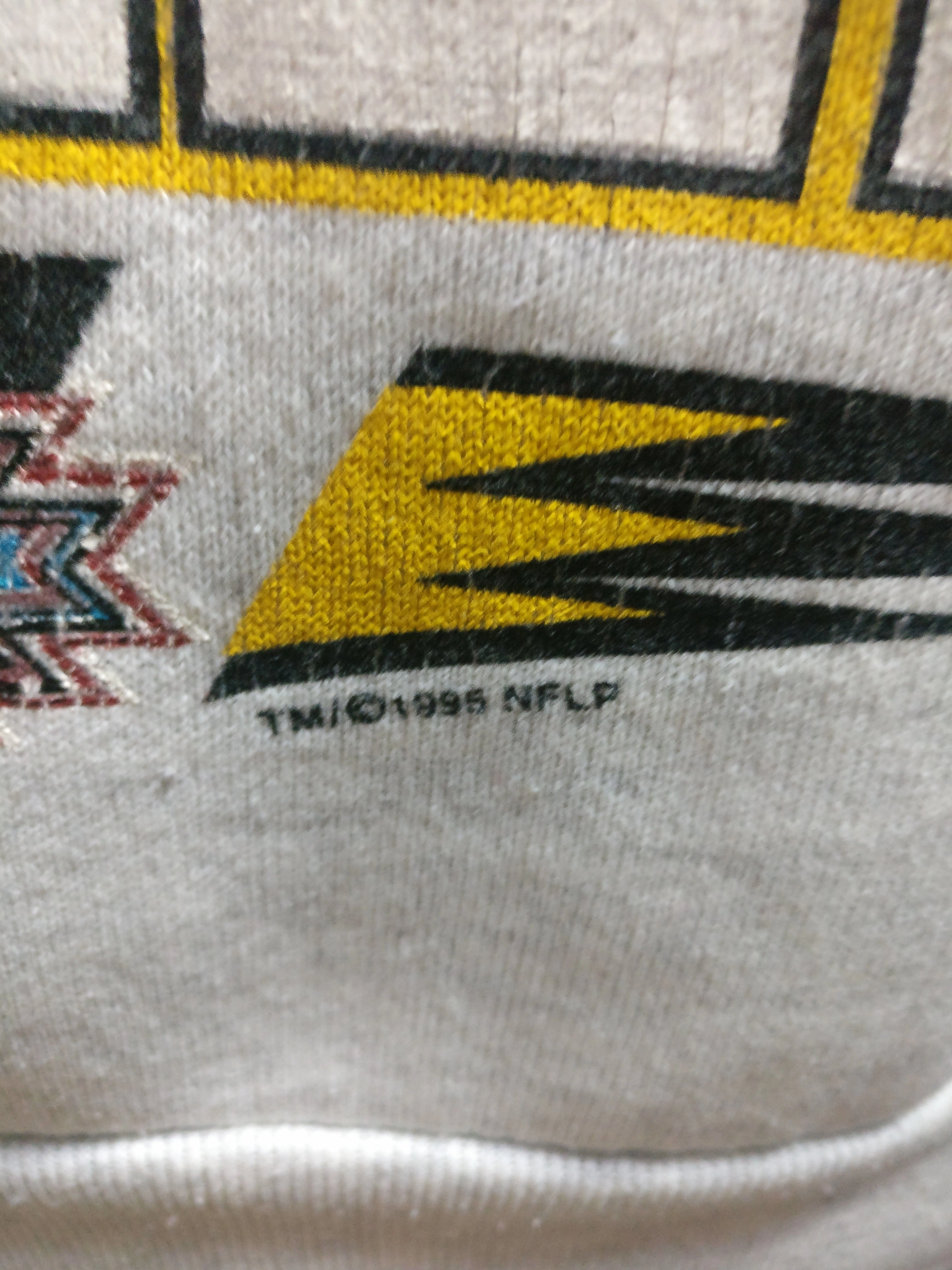 Vtg '95 PITTSBURGH STEELERS NFL AFC Champs Starter Sweatshirt YL